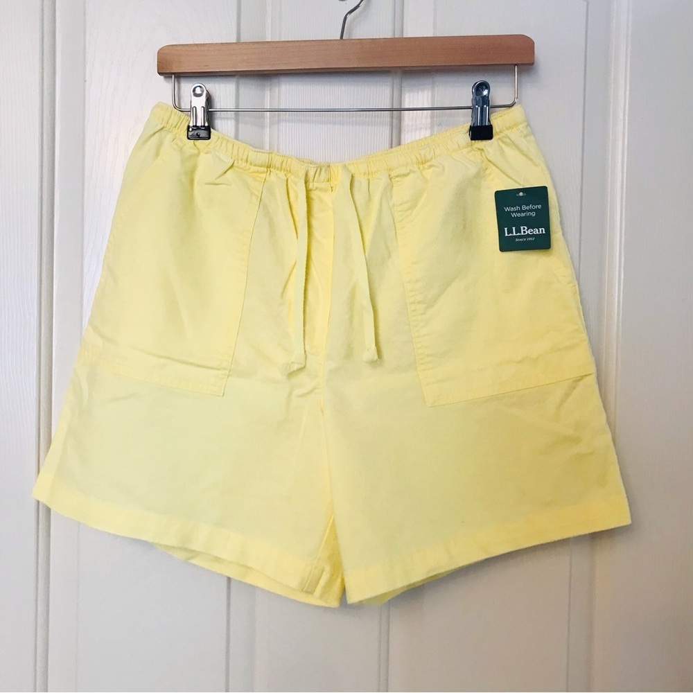 L.L. Bean Women's Cotton Yellow Shorts Size medium